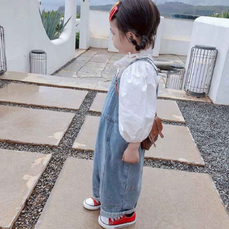 Overalls Baby Boy Girl Cotton Overall Denim Pant Infant Toddler Kid Suspender Jean Pant Casual Jean Trousers Child Dungaree Clothes 1-7Y 220909