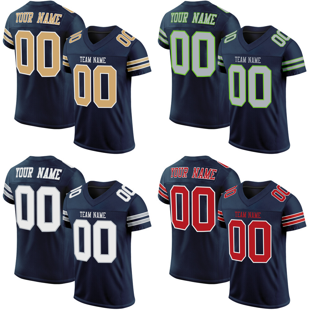 2022 Custom american football Jersey Stitch Team Name/Number football Gane Practice Absorbent Uniform for Male/Women/Youth Outdoors/Indoors soccer jerseys
