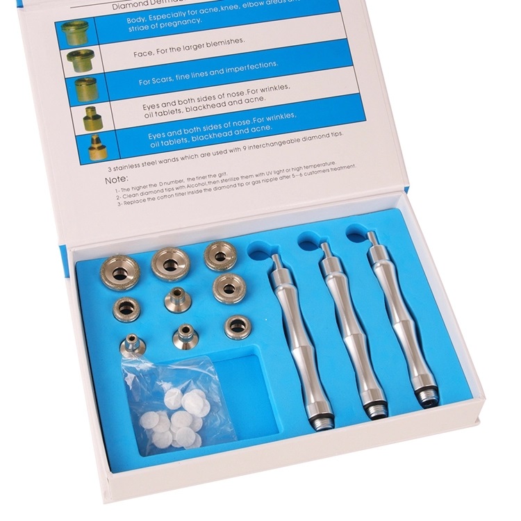 Diamond Microdermabrasion Beauty Machine with Vacuum, Face Lifting Massager for Facial Cleansing, Anti-Wrinkle Treatment, and Skin Rejuvenation