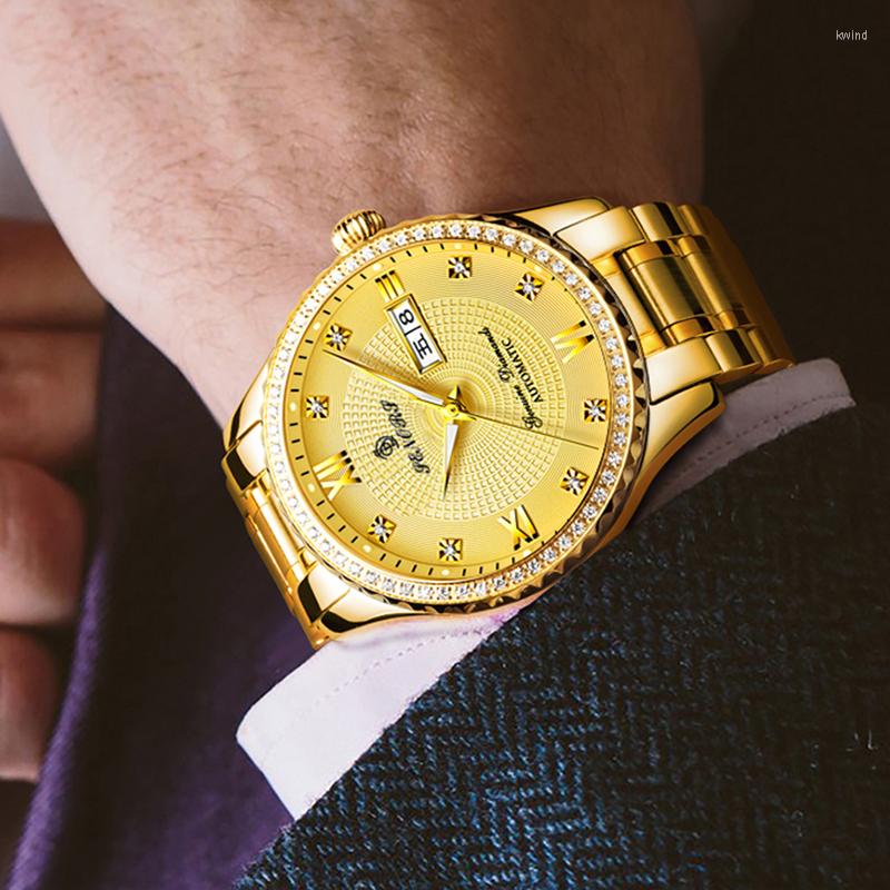 Wristwatches Automatic Watch Men Mechanical Fashion Luxury Steel Strap For Waterproof Clock Relogio Masculino, 01
Wristwatches Automatic Watch Men Mechanical Fashion Luxury Steel Strap For Waterproof Clock Relogio Masculino, 01