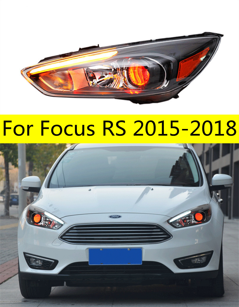 Car Lights For Focus RS 20 15-20 18 LED Auto Headlights Assembly Upgrade ST Design Evil Eyes Bicofal Lens Xenon Lamp Accessories