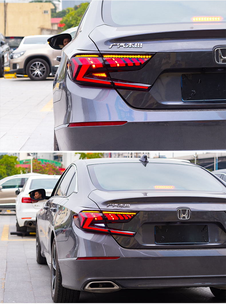 Car Lights For Accord X 20 18-2022 10th 10.5th LED Auto Taillights Assembly Upgrade Dynamic Lamp Start Animation Accessories Kit