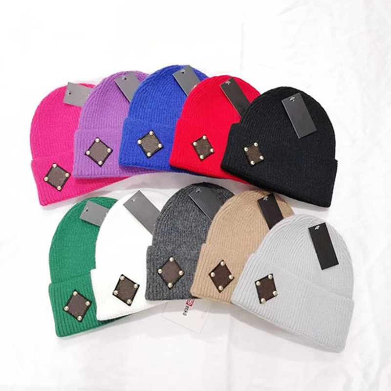 Fashion beanie designer winter bean men's and women's trend design knitted hat autumn winters hat letter jacquard men women warm skull hats