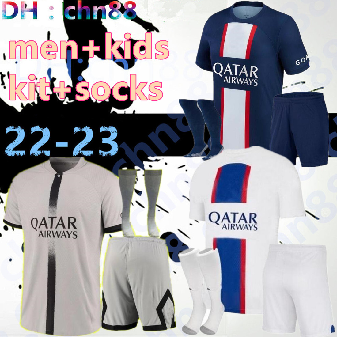 HAKIMI maillot de foot 22 23 soccer jersey 2022 2023 MBAPPE shirt men kids hommes enfants VERRATTI MARQUINHOS KIMPEMBE fourth STAR SPECIAL RAMOS PsGs full set socks, 22-23 home
HAKIMI maillot de foot 22 23 soccer jersey 2022 2023 MBAPPE shirt men kids hommes enfants VERRATTI MARQUINHOS KIMPEMBE fourth STAR SPECIAL RAMOS PsGs full set socks, 22-23 home