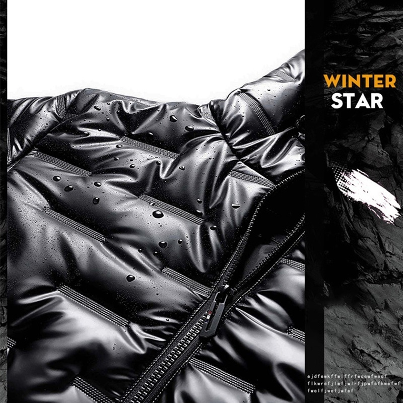 Men's Down Parkas Autumn Bubble Padded Clothes Winter Jackets Men Bright Parka Thickened Warm Silver Waterproof Jackets Men Down Coats S-6Xl 2209