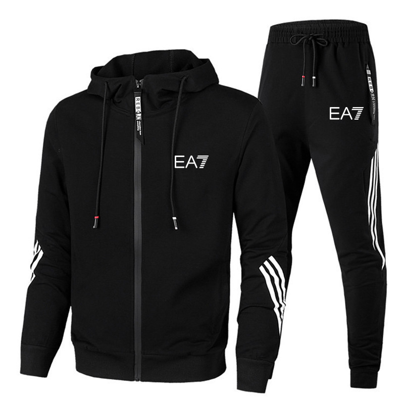 Designer tracksuits New men's casual sports suit hoodie men's and women's running wear three bar coat M-3XL 4XL, Gray
Designer tracksuits New men's casual sports suit hoodie men's and women's running wear three bar coat M-3XL 4XL, Gray