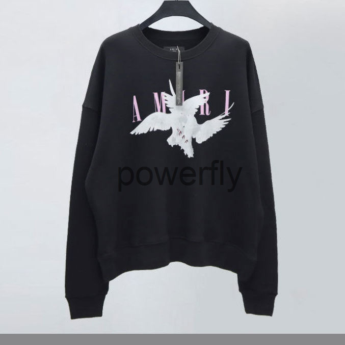 Men' Hoodies Sweatshirts dove letter printed amirs European and American designer fashion brand men' and women' round neck long sleeve sweater, Am double dove round guard - black
Men' Hoodies Sweatshirts dove letter printed amirs European and American designer fashion brand men' and women' round neck long sleeve sweater, Am double dove round guard - black