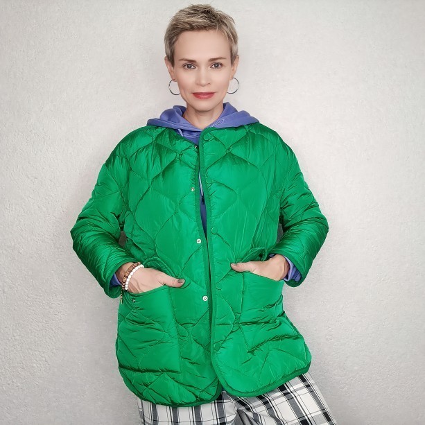 Women's Down Parkas Women's Parkas Jacket Bomber Coat Green Outwear Casual Loose Outerwear Solid Long Sleeve Elegant Streetwear Vintage Jack