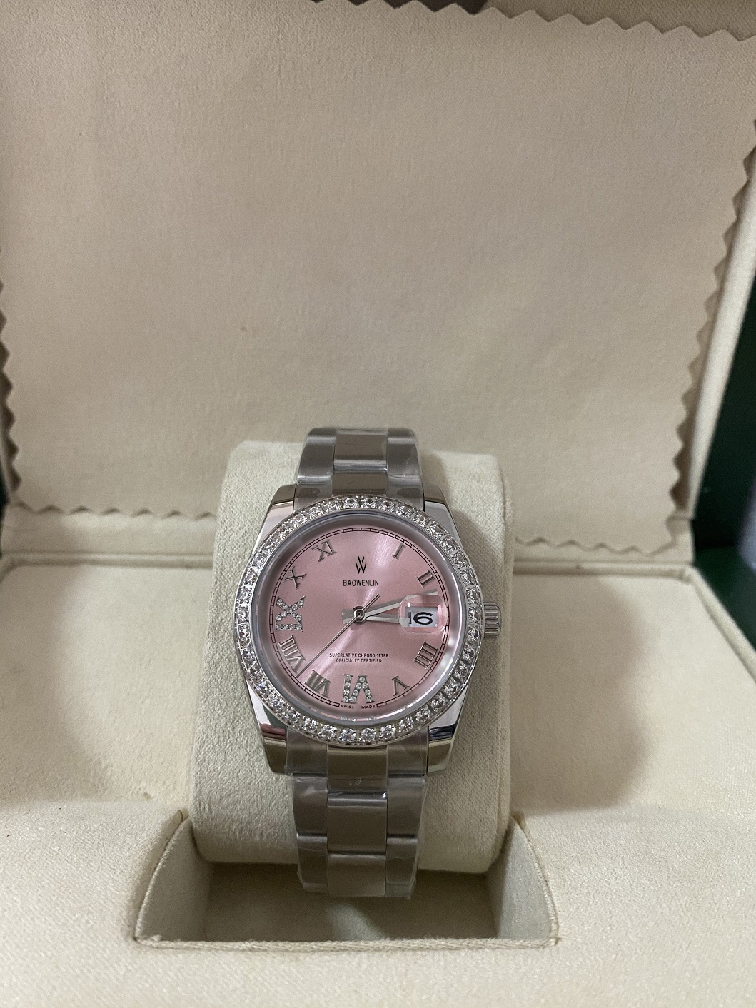 Fashion bigger Diamond Watchs Wristwatch Mechanical Automatic Woman Moissanite Ice out Watches for Men Sport montre solid Clasp Silver Black Lady Datejust 31MM 36, Carton
Fashion bigger Diamond Watchs Wristwatch Mechanical Automatic Woman Moissanite Ice out Watches for Men Sport montre solid Clasp Silver Black Lady Datejust 31MM 36, Carton