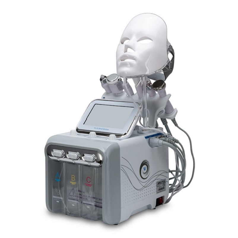 Pro 7-in-1 Hydra Dermabrasion Aqua Peel Machine for Clean Skin Care, BIO Light, RF Vacuum, and Hydro Water Oxygen Jet Peel for Effective Skin Treatmen