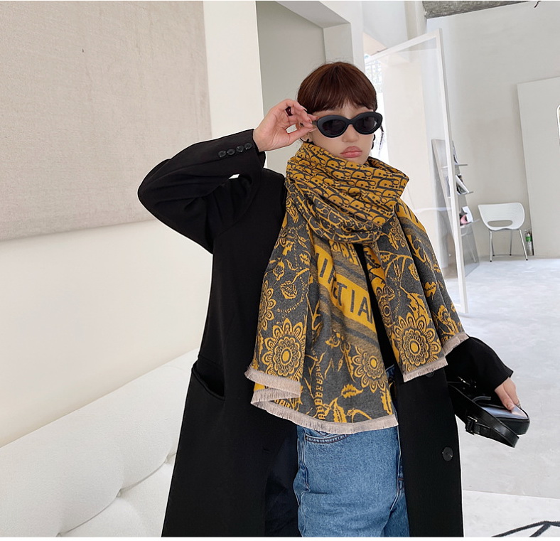 Winter Cashmere Scarf Women Design Print Pashmina Shawls Wraps Thick Warm Female Bufanda Stoles Hijab Blanket 190x65cm
Winter Cashmere Scarf Women Design Print Pashmina Shawls Wraps Thick Warm Female Bufanda Stoles Hijab Blanket 190x65cm