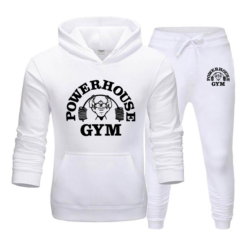 Men's Tracksuits Hoodies Men's Sportswear Sets Casual Tracksuit Men 2 Piece Sweatshirt Sweatpants Suit Autumn Winter Hooded Thick Top Male 2