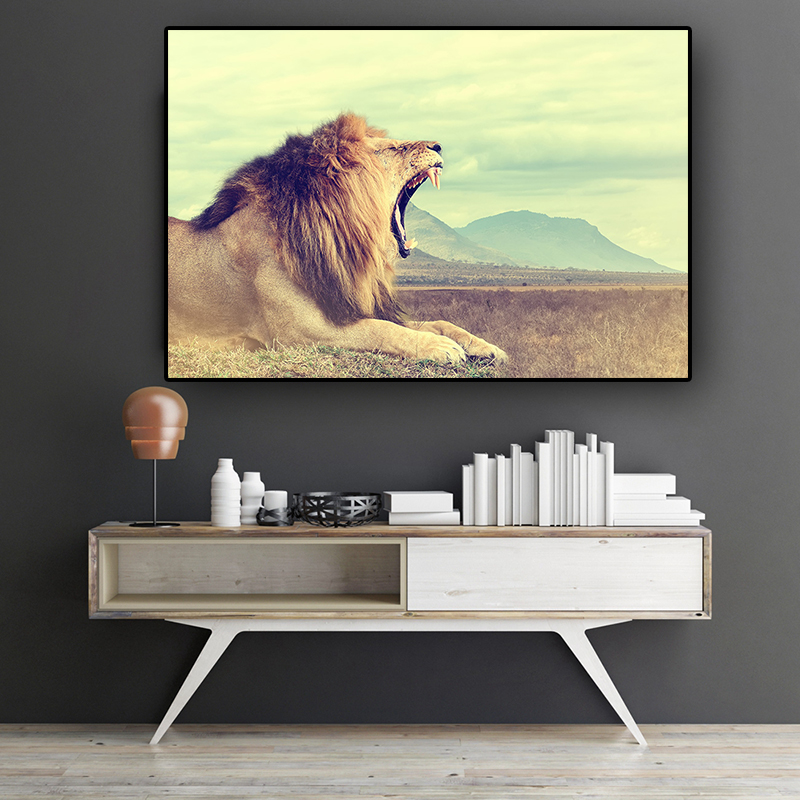 Canvas Painting Howl Lion Wild Animals Landscape Scandinavia Posters and Prints Cuadros Wall Art Pictures For Living Room Decor
Canvas Painting Howl Lion Wild Animals Landscape Scandinavia Posters and Prints Cuadros Wall Art Pictures For Living Room Decor