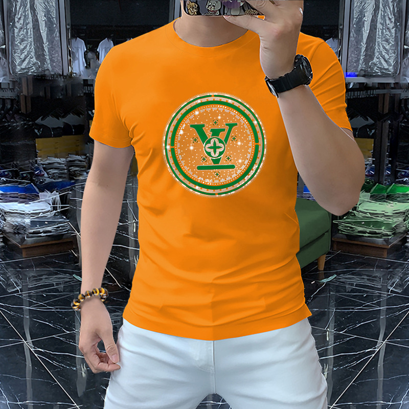 Men's T-shirts Light Luxury Hot Diamond Comfort Mercerized Cotton Tops Summer Fashion Designer Brand Male Tees Multicolor Men Clothing M-4XL, White
Men's T-shirts Light Luxury Hot Diamond Comfort Mercerized Cotton Tops Summer Fashion Designer Brand Male Tees Multicolor Men Clothing M-4XL, White