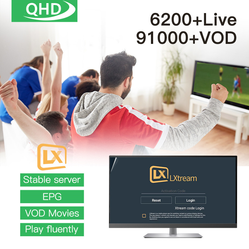 Europe tv lxtream QHD 6200live 91000VOD M3-U List Channels 1year for France french Arabic 4k 1080p H.265 Smart TV android Device screen protector
Europe tv lxtream QHD 6200live 91000VOD M3-U List Channels 1year for France french Arabic 4k 1080p H.265 Smart TV android Device screen protector