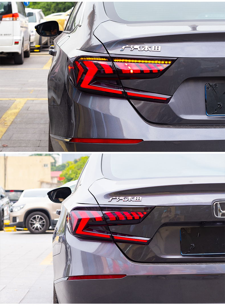 Car Lights For Accord X 20 18-2022 10th 10.5th LED Auto Taillights Assembly Upgrade Dynamic Lamp Start Animation Accessories Kit