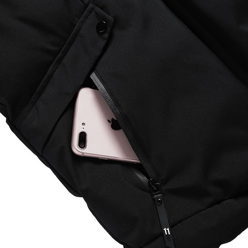 Men's Down Parkas Mens Winter Hooded Jacket Cotton Padded Parka Coat Men's Fashion Down Cotton Jacket Korean Style Casual Mens Overcoat 2209