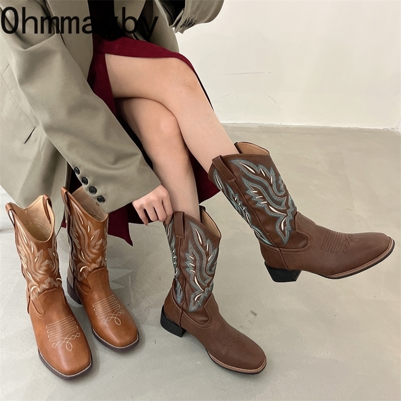 Boots Western Cowboy Boots Fashion V Mouth Embroidery KneeHigh Booties Square Heel Female knight Long Boots Winter Womens Shoes 220908, Coffee
Boots Western Cowboy Boots Fashion V Mouth Embroidery KneeHigh Booties Square Heel Female knight Long Boots Winter Womens Shoes 220908, Coffee