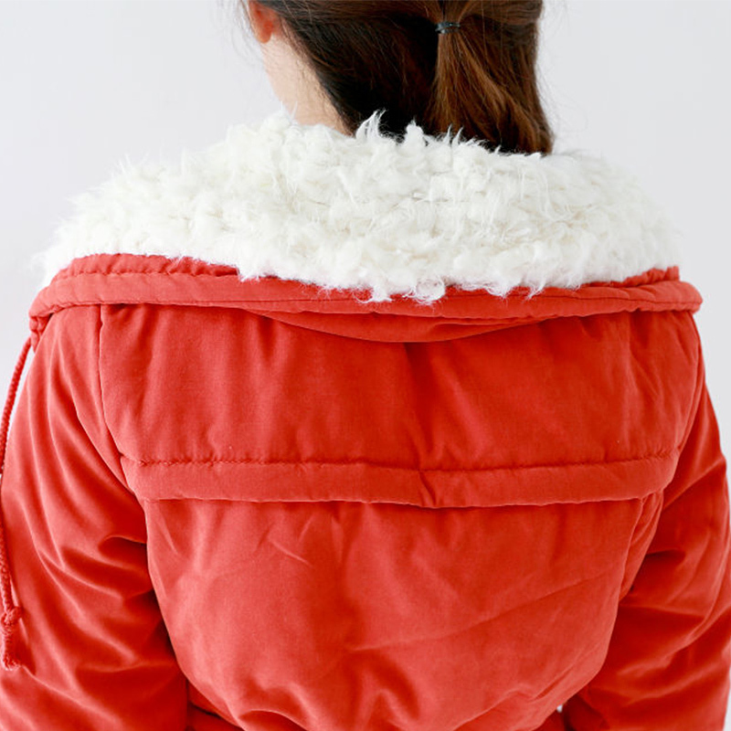 Women's Down Parkas Women Winter Jacket Thicken Hooded Long Down Jacket Women Coat Slim Fit Hair Collar Cotton-padded Clothes Coat Women Down Coa