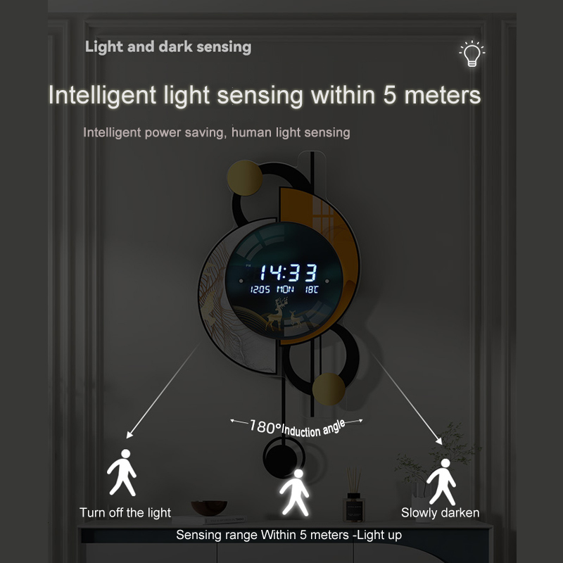 Wall Clocks Modern Led Digital 3D Luminous Mute Electronic Creativity Jump Second Home Decoration 220909