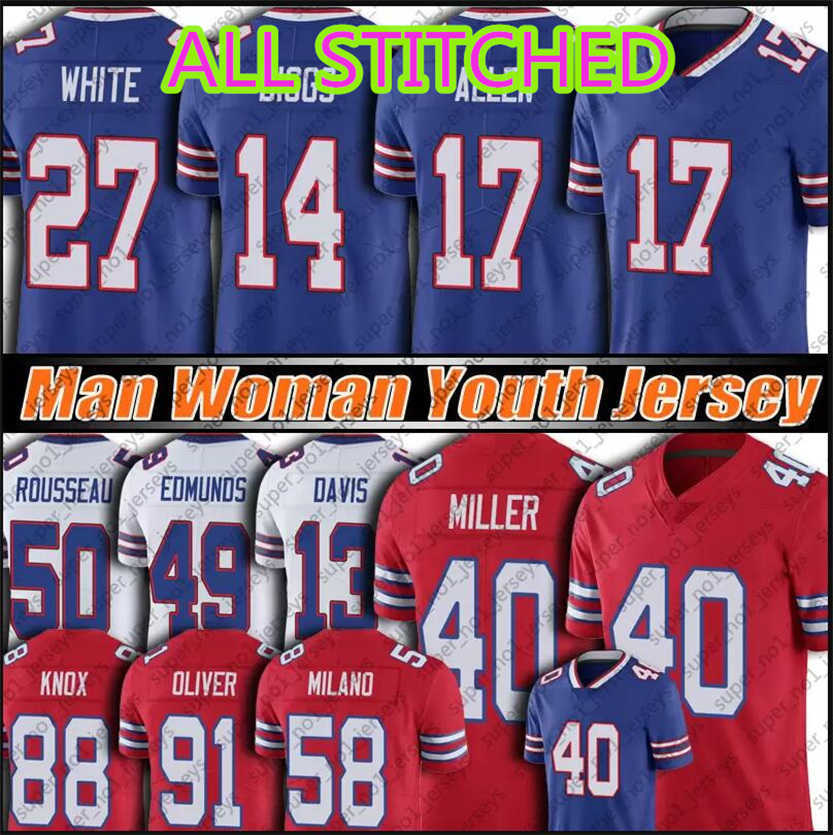 Von Miller Josh Allen Jersey Stefon Diggs Buffalo''Bills''Kaiir Elam Custom Football Jerseys New Reid Tre'Davious White Tremaine Edmunds, As photo
Von Miller Josh Allen Jersey Stefon Diggs Buffalo''Bills''Kaiir Elam Custom Football Jerseys New Reid Tre'Davious White Tremaine Edmunds, As photo