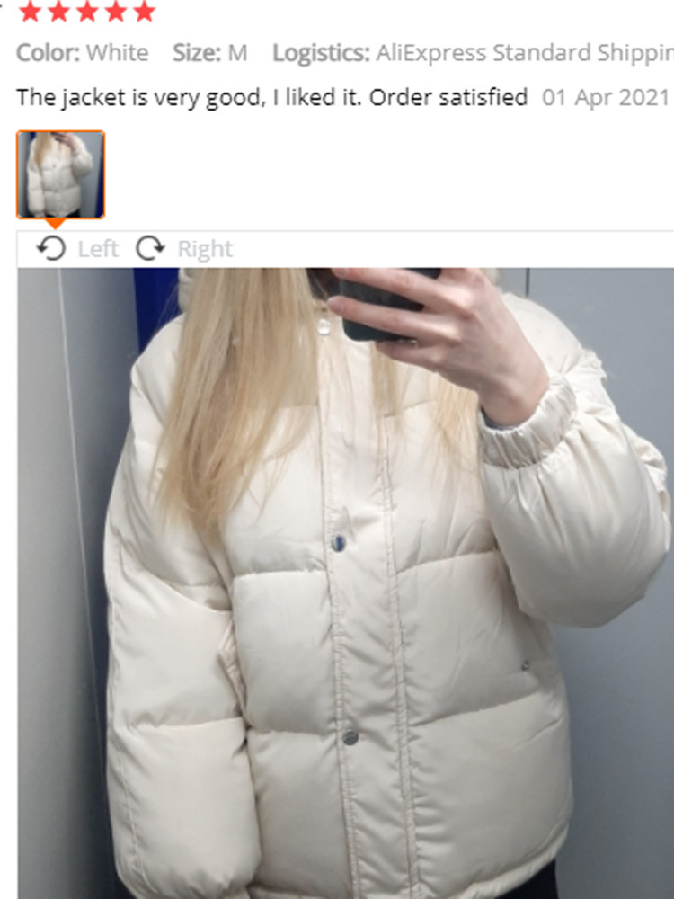 Women's Down Parkas Aelegantmis Women Thicken Warm Parka Coat Loose Oversized Women's Winter Bread Coat Hooded Outwear Padded Woman Parkas J