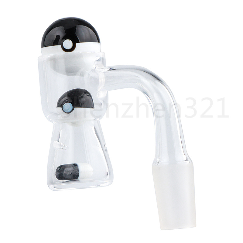 Smoke Beaker Beveled Edge Full Weld Quartz Banger with Glass Marble Terp Slurper Set for Glass Water Bongs Dab Rigs Pipes
Smoke Beaker Beveled Edge Full Weld Quartz Banger with Glass Marble Terp Slurper Set for Glass Water Bongs Dab Rigs Pipes