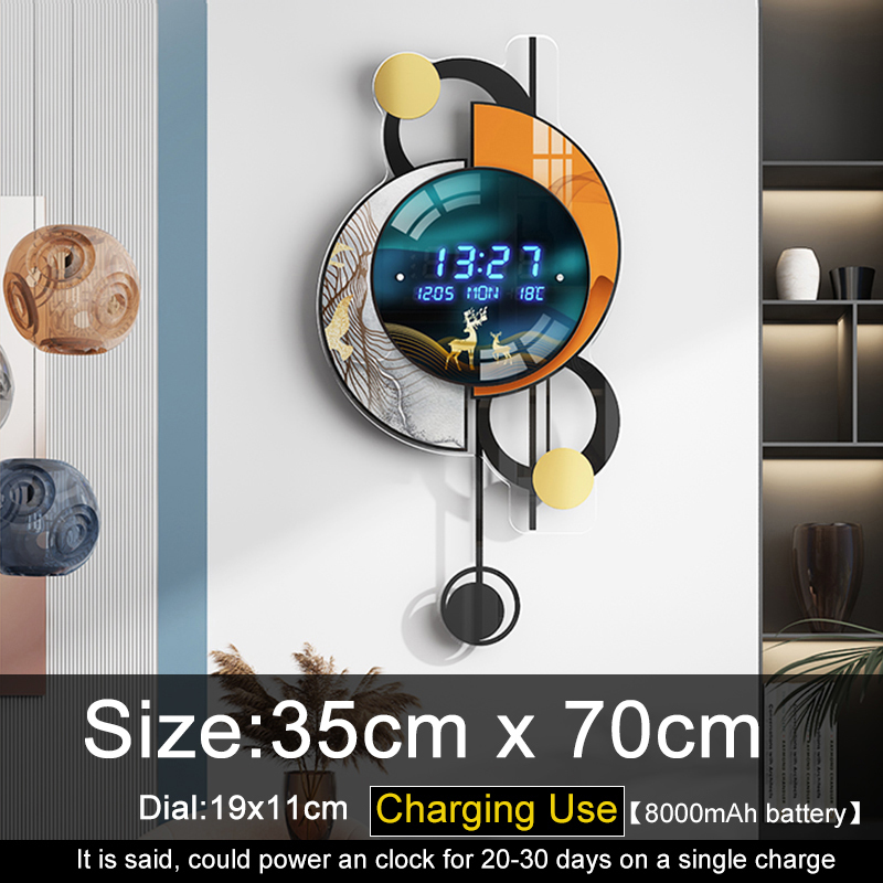 Wall Clocks Modern Led Digital 3D Luminous Mute Electronic Creativity Jump Second Home Decoration 220909