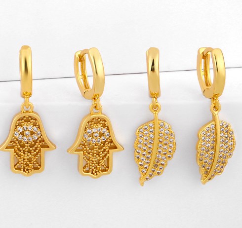 Jewelry Earrings Cubic Zirconia palm leaves Dangle Earring crystal Rainbow drop earrings for women Fashion jewelry wholesale sj54, Golden
Jewelry Earrings Cubic Zirconia palm leaves Dangle Earring crystal Rainbow drop earrings for women Fashion jewelry wholesale sj54, Golden