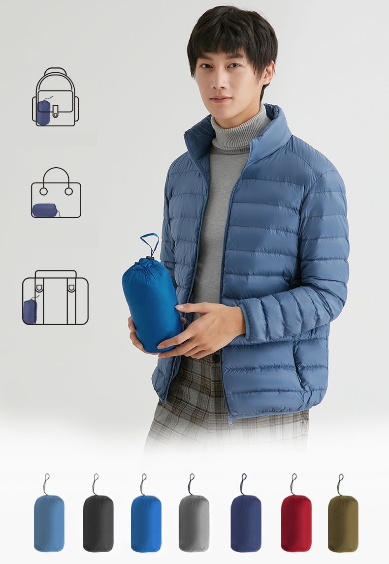 Men's Down Parkas Bang Men 90 White Duck Down Jacket Ultra Light Down Jacket Men Windbreaker Feather Jacket Man Lightweight Portable Warm Coat 22