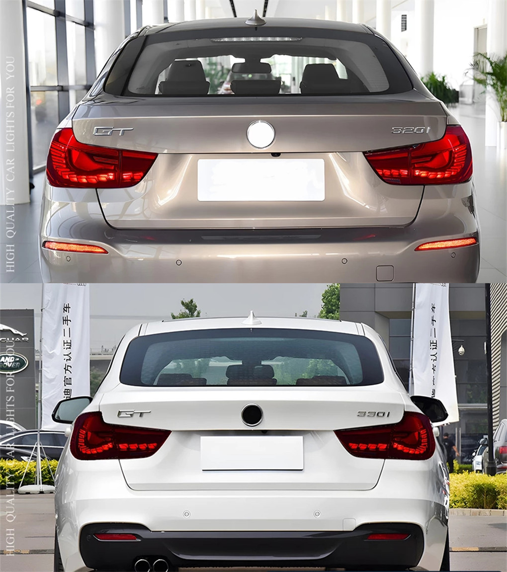 Car Taillights For F34 GT 2013-20 20 320i 328i 330i 335i Gran Turismo LED Auto Taillight Upgrade Dragon Scales Design Turn Signal Lamp
