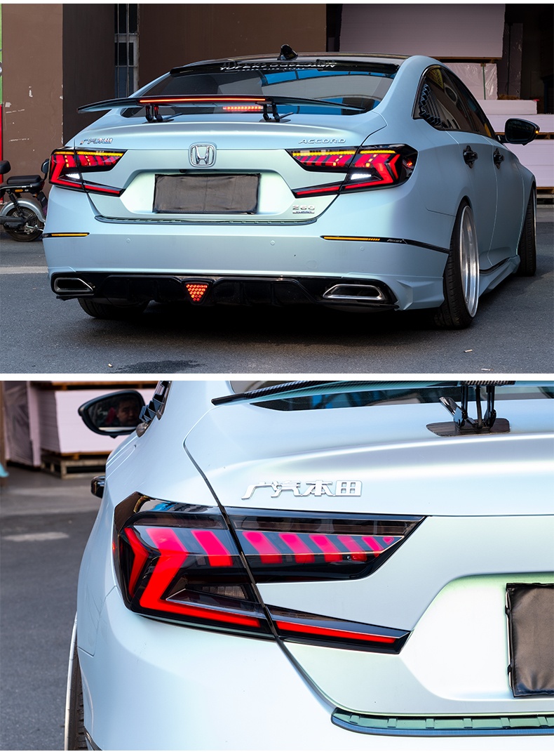Car Lights For Accord X 20 18-2022 10th 10.5th LED Auto Taillights Assembly Upgrade Dynamic Lamp Start Animation Accessories Kit