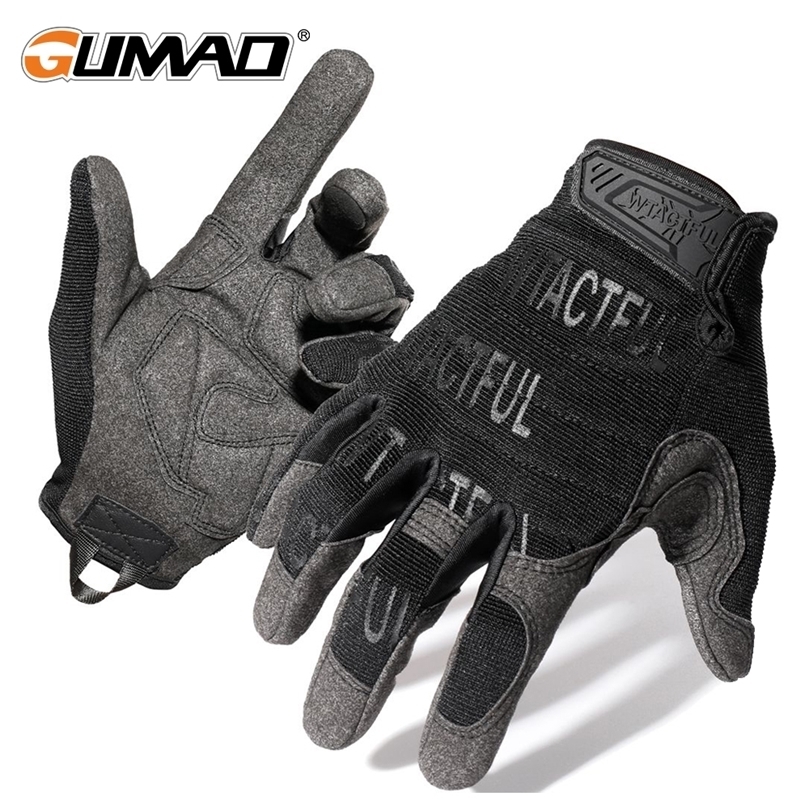 Five Fingers Gloves Men Tactical Gloves Shockproof Camo Airsoft Full Finger Glove Military Hiking Mittens Bike Cycling Shooting Bicycle Driving Gym 22