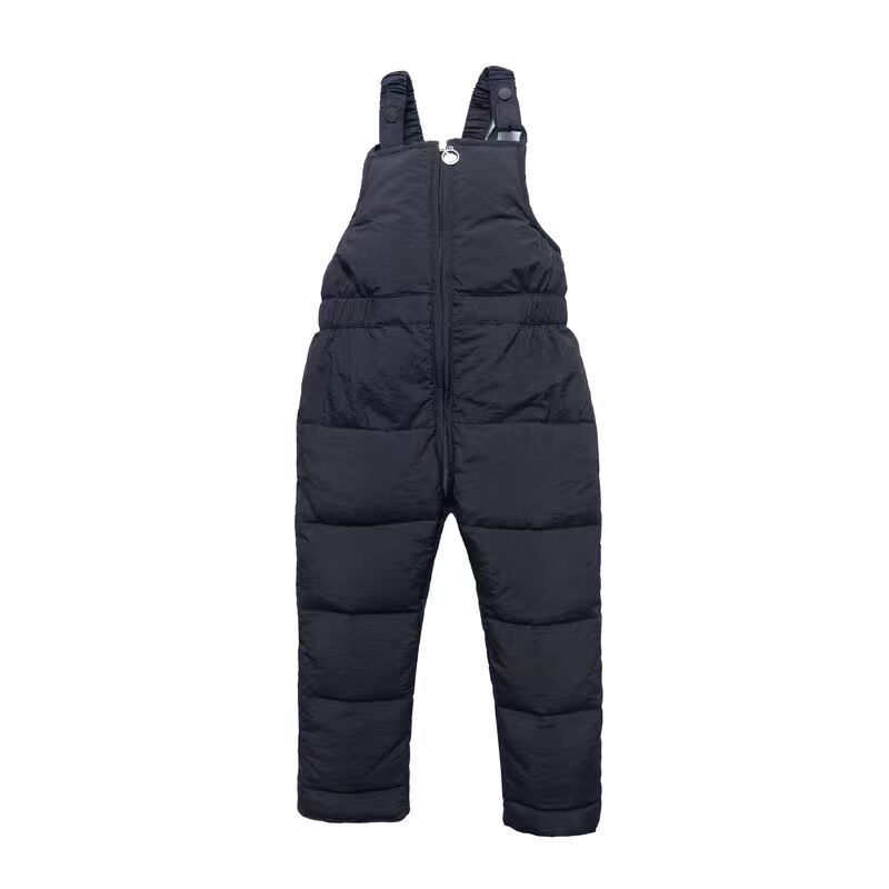 Overalls Winter Children Warm Overalls Autumn Girls Boys Plus Thick Pants Baby Girl Jumpsuit For 1-5 Years Kids Ski Down Overalls 220909