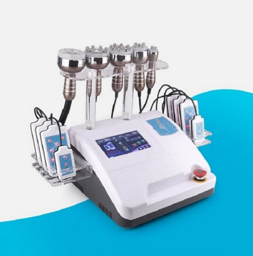 6 in 1 Ultrasonic Cavitation 40K Frequency Body Slimming Machine with Vacuum, Radio RF Liposuction, and Skin Lifting for Tightening and Contouring
