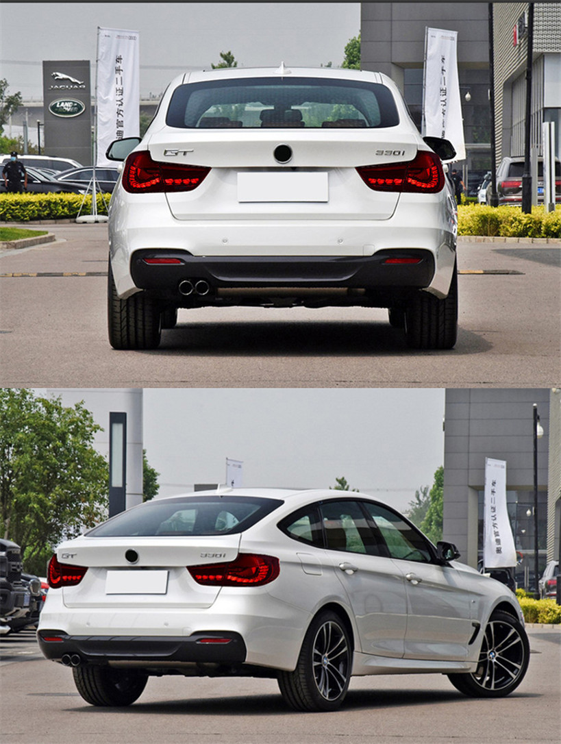 Car Taillights For F34 GT 2013-20 20 320i 328i 330i 335i Gran Turismo LED Auto Taillight Upgrade Dragon Scales Design Turn Signal Lamp