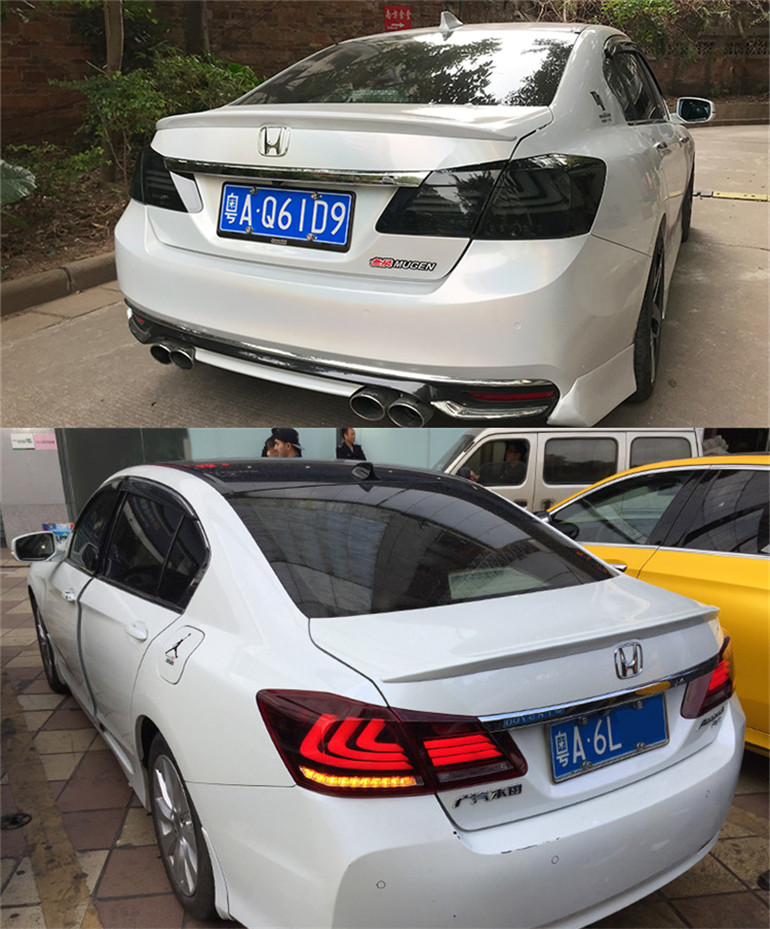 Car Lights For Accord 9th 20 13-20 17 9.5th LED Taillights Rear Fog Lamp Dynamic Turn Signal Highlight Reversing and Brake