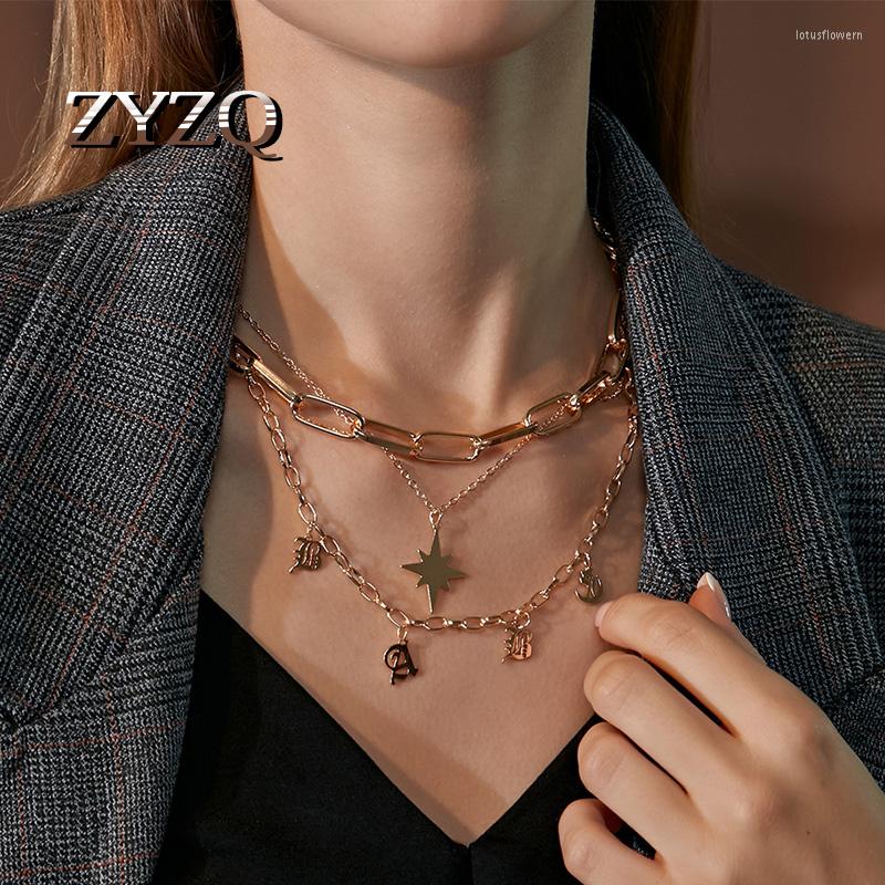 Chains ZYZQ Retro Multi Layered Moon Women Necklace Choker Statement Crystal Gold Color Female Girl Daily Wear Gift Jewelry
Chains ZYZQ Retro Multi Layered Moon Women Necklace Choker Statement Crystal Gold Color Female Girl Daily Wear Gift Jewelry