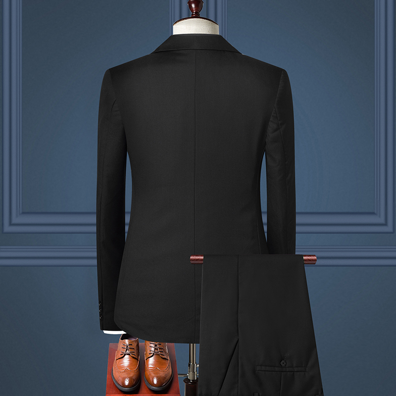 Men's Suits Blazers Formal Business Office Men Suit Slim Fit Two Pcs Set Wedding Male Dress Tuxedo Single-Breasted Masculine JacketPants Plus Siz