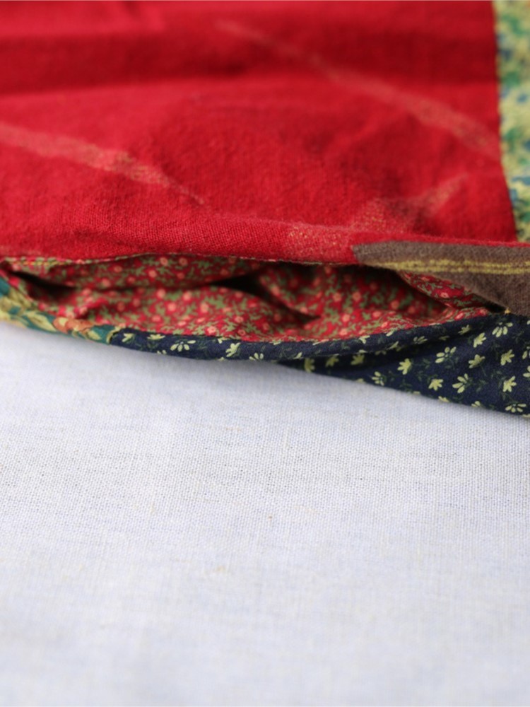 Women's Wool Blends Johnature Women Print Floral Trench Vintage Coats Autumn Random Patchwork Loose Chinese Style Cotton Linen Trench Coat 220909