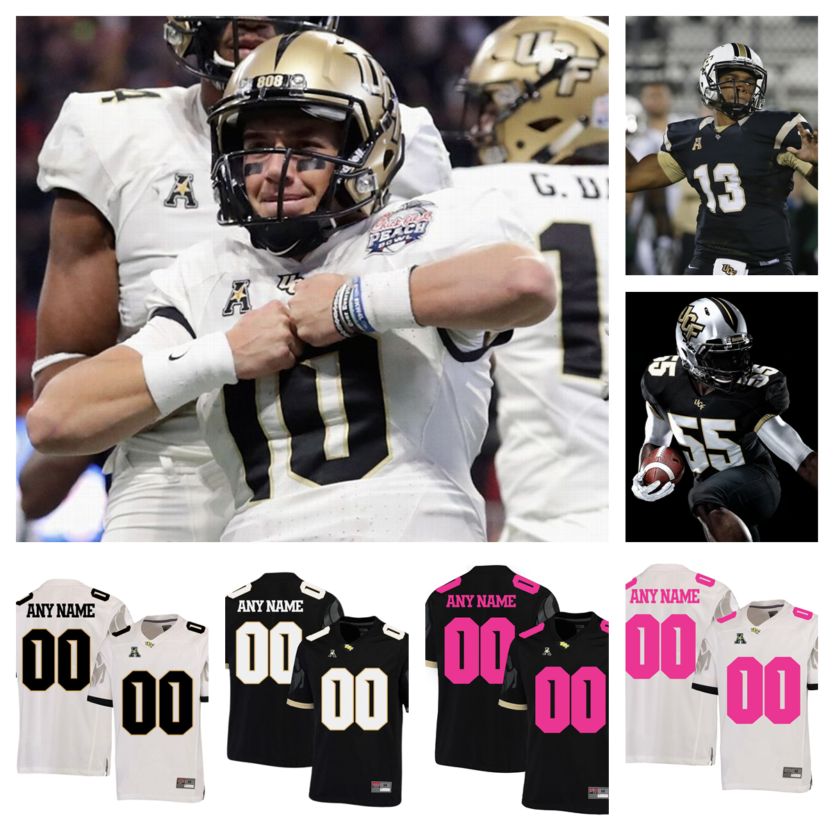 NCAA UCF Knights College Football Jerseys 11 Will Bohn 12Thomas Castellanos 13 Mikey Keene 26 Chris owerfind 23 Demarkcus Bowman 5 Isaiah Bowser 1 Javon Baker, Custom name number
NCAA UCF Knights College Football Jerseys 11 Will Bohn 12Thomas Castellanos 13 Mikey Keene 26 Chris owerfind 23 Demarkcus Bowman 5 Isaiah Bowser 1 Javon Baker, Custom name number