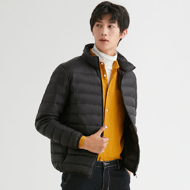 Men's Down Parkas Bang Men 90 White Duck Down Jacket Ultra Light Down Jacket Men Windbreaker Feather Jacket Man Lightweight Portable Warm Coat 22