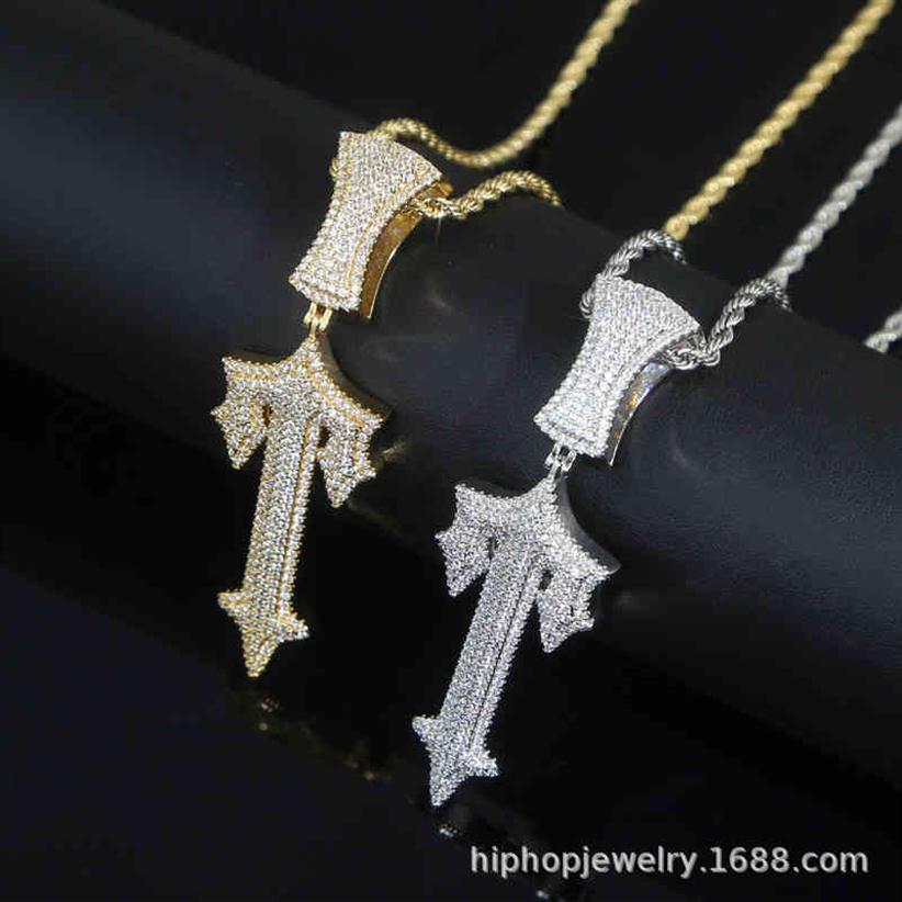 New trapstar London hip hop cross pendant inlaid zircon pop rap style wearable tennis chain Cuba230E
New trapstar London hip hop cross pendant inlaid zircon pop rap style wearable tennis chain Cuba230E