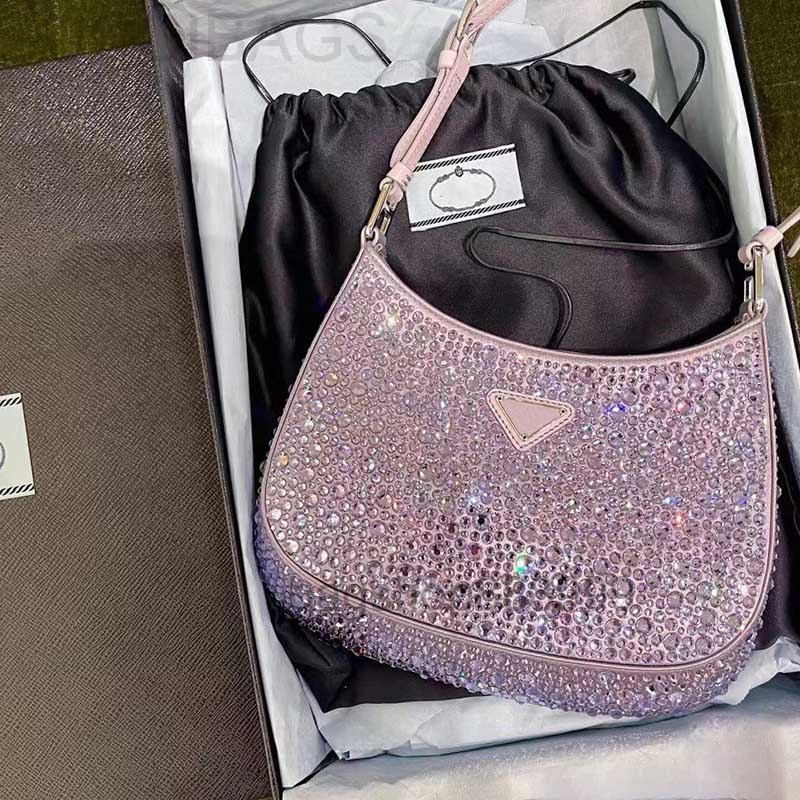 Designer Classic Ladies Underarm bag Famous women Fashion Half Moon handbag 2022 lady Crystal embellishment Shoulder 2022 quality, Pink
Designer Classic Ladies Underarm bag Famous women Fashion Half Moon handbag 2022 lady Crystal embellishment Shoulder 2022 quality, Pink