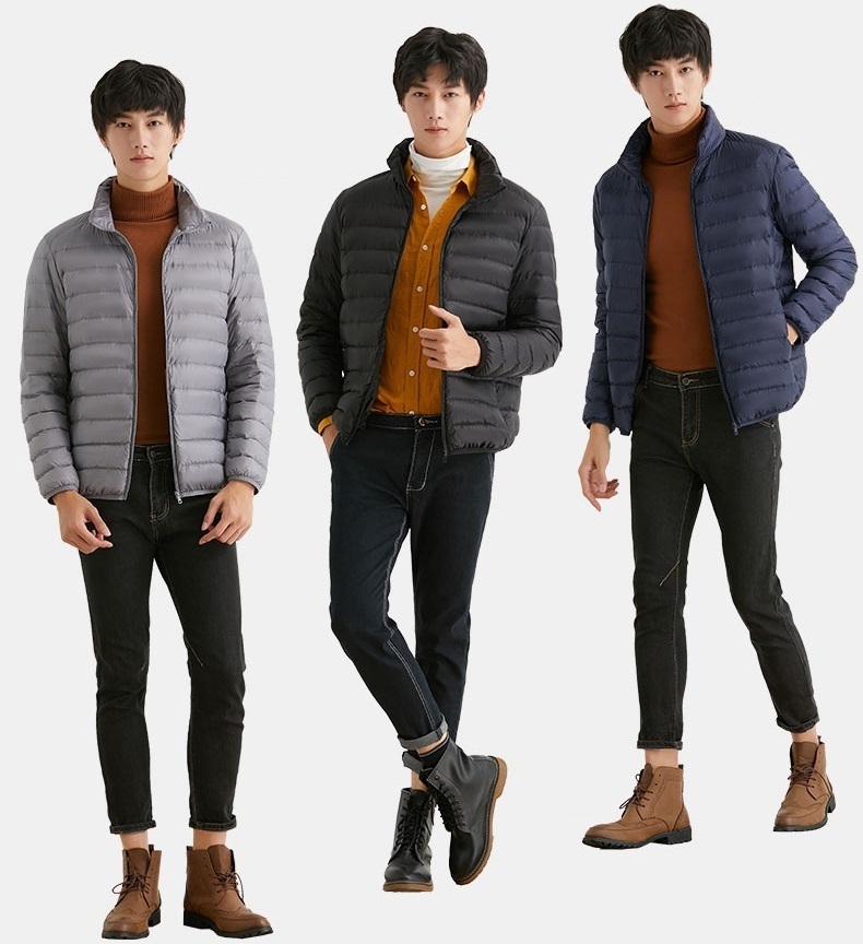 Men's Down Parkas Bang Men 90 White Duck Down Jacket Ultra Light Down Jacket Men Windbreaker Feather Jacket Man Lightweight Portable Warm Coat 22