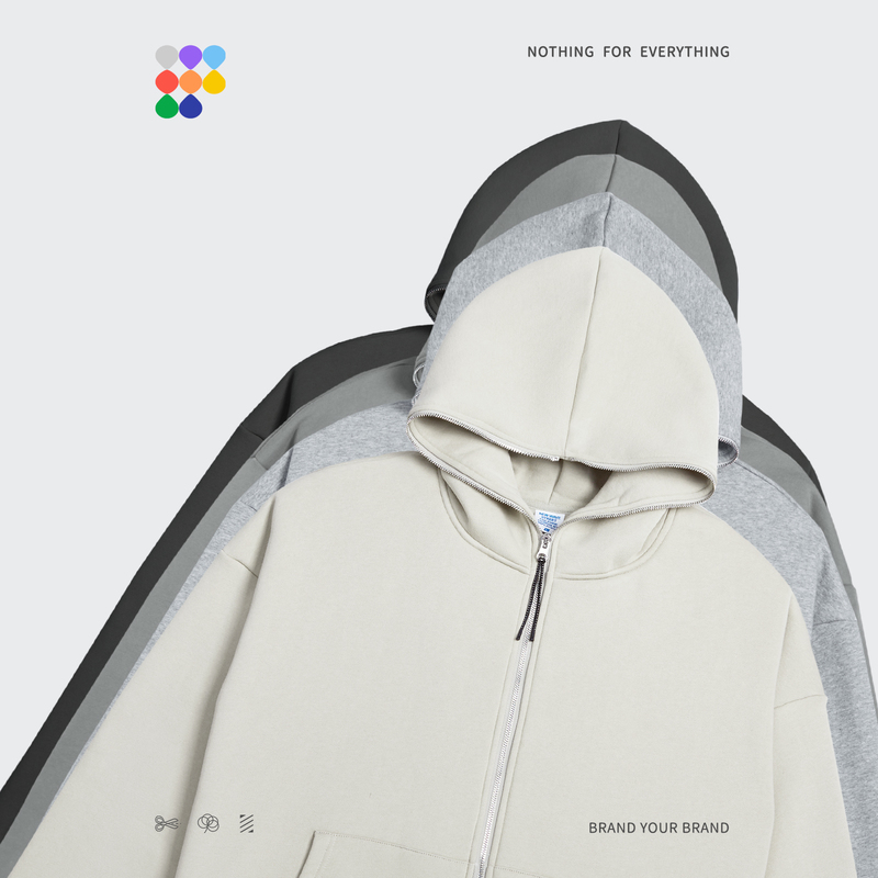 Men's Tracksuits INFLATION Zip Up Hoodies Set Men Oversized Two Pieces Set Winter Thick Fleece Casual Tracksuit Couple Zipper Sweatsuit 220909