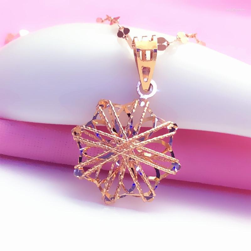 Chains Creative 585 Purple Gold Hollow Flower Necklace For Woman Exquisite Design 14K Rose Engagement Jewelry Gift
Chains Creative 585 Purple Gold Hollow Flower Necklace For Woman Exquisite Design 14K Rose Engagement Jewelry Gift