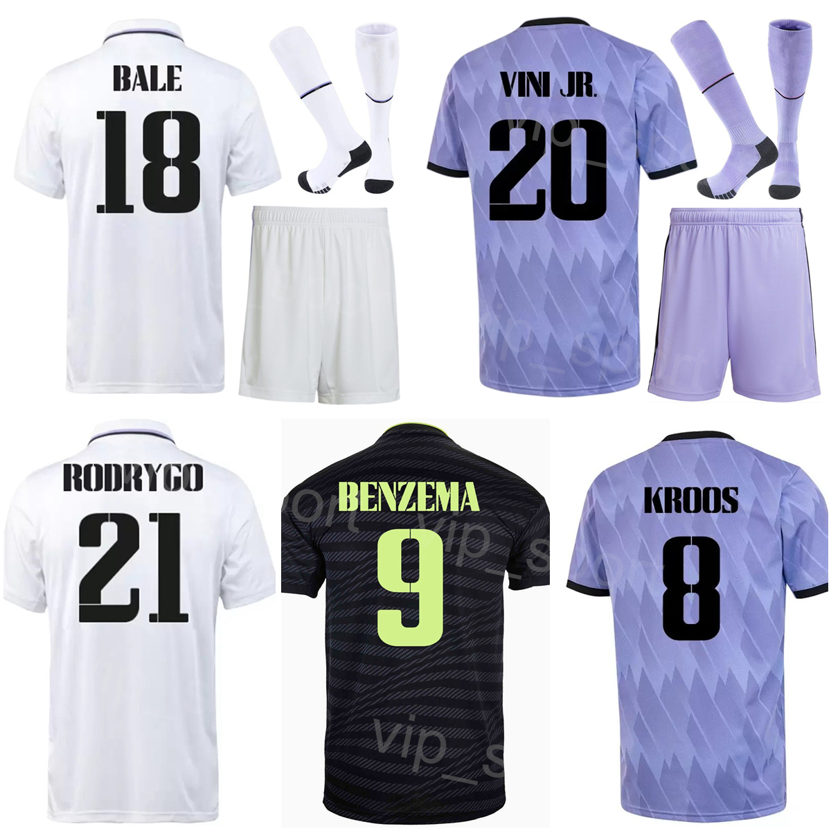 22-23 Man Youth 21 RODRYGO Soccer Jersey Set Club 4 ALABA 14 CASEMIRO 11 ASENSIO MODRIC VINICIUS JR BENZEMA TCHOUAMENI Football Shirt Kits Black Purple White HuangMa, Men with patch
22-23 Man Youth 21 RODRYGO Soccer Jersey Set Club 4 ALABA 14 CASEMIRO 11 ASENSIO MODRIC VINICIUS JR BENZEMA TCHOUAMENI Football Shirt Kits Black Purple White HuangMa, Men with patch