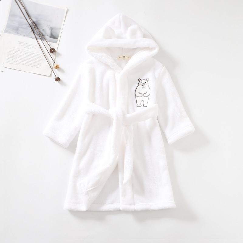 Towels Robes Kids Bathrobe for Girl Children Clothing Girl Flannel Bath Robe Clothes Boy Cartoon Night Robe Kids Pajamas For Girl 18 years 220909