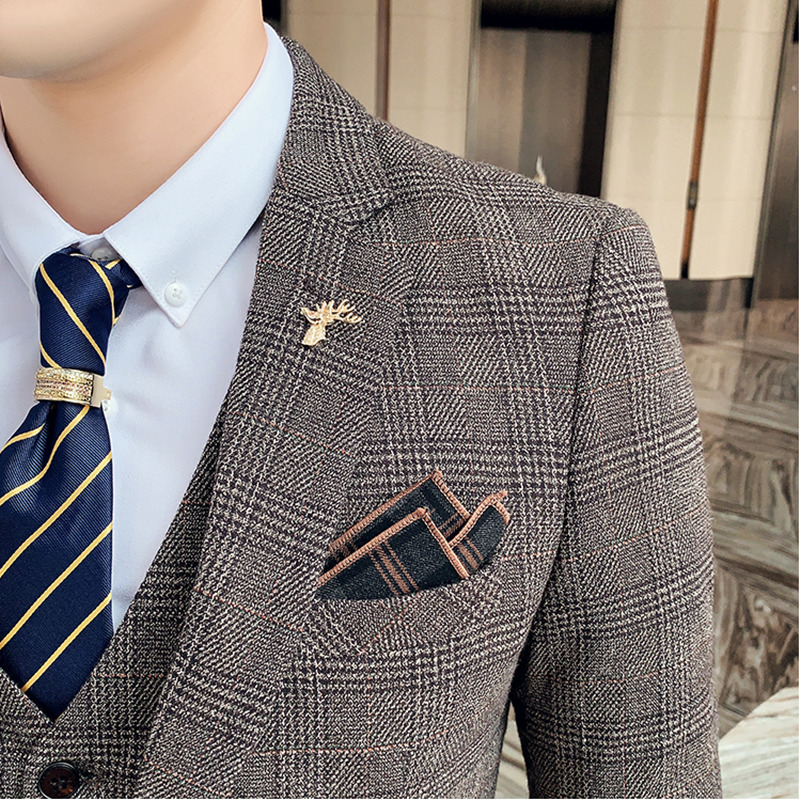 Men's Suits Blazers Boutique 5XL Blazer Vest Trousers Italian Style Elegant and Fashionable Business Linen Casual Gentleman's Formal 3-piece